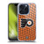 NHL Philadelphia Flyers Net Pattern Soft Gel Case for Apple iPhone 15 Pro