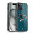 NHL San Jose Sharks Net Pattern Soft Gel Case for Apple iPhone 15