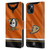 NHL Anaheim Ducks Jersey Leather Book Wallet Case Cover For Apple iPhone 15