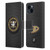 NHL Anaheim Ducks Puck Texture Leather Book Wallet Case Cover For Apple iPhone 15