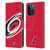 NHL Carolina Hurricanes Oversized Leather Book Wallet Case Cover For Apple iPhone 15 Pro