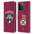 NHL Florida Panthers Net Pattern Leather Book Wallet Case Cover For Apple iPhone 15 Pro