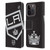 NHL Los Angeles Kings Oversized Leather Book Wallet Case Cover For Apple iPhone 15 Pro