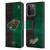 NHL Minnesota Wild Half Distressed Leather Book Wallet Case Cover For Apple iPhone 15 Pro