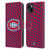 NHL Montreal Canadiens Net Pattern Leather Book Wallet Case Cover For Apple iPhone 15 Plus