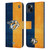 NHL Nashville Predators Half Distressed Leather Book Wallet Case Cover For Apple iPhone 15 Plus