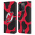 NHL New Jersey Devils Cow Pattern Leather Book Wallet Case Cover For Apple iPhone 15 Pro
