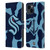 NHL Seattle Kraken Cow Pattern Leather Book Wallet Case Cover For Apple iPhone 15
