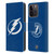 NHL Tampa Bay Lightning Plain Leather Book Wallet Case Cover For Apple iPhone 15 Pro