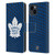 NHL Toronto Maple Leafs Net Pattern Leather Book Wallet Case Cover For Apple iPhone 15