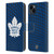 NHL Toronto Maple Leafs Net Pattern Leather Book Wallet Case Cover For Apple iPhone 15 Plus