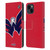 NHL Washington Capitals Oversized Leather Book Wallet Case Cover For Apple iPhone 15