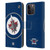 NHL Winnipeg Jets Oversized Leather Book Wallet Case Cover For Apple iPhone 15 Pro Max