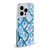 Haley Bush Pattern Painting Blue Diamond Soft Gel Case for Apple iPhone 15 & MagSafe