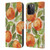 Haley Bush Pattern Painting Orange Splash Leather Book Wallet Case Cover For Apple iPhone 15 Pro Max