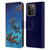 David Lozeau Skeleton Grunge Astronaut Battle Leather Book Wallet Case Cover For Apple iPhone 15 Pro