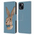 Barruf Animals Hare Leather Book Wallet Case Cover For Apple iPhone 15