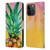 Mai Autumn Paintings Ombre Pineapple Leather Book Wallet Case Cover For Apple iPhone 15 Pro
