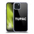 Tupac Shakur Logos Sans Serif Soft Gel Case for Apple iPhone 15 Plus