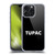 Tupac Shakur Logos Sans Serif Soft Gel Case for Apple iPhone 15 Pro Max