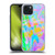 Suzan Lind Marble Abstract Rainbow Soft Gel Case for Apple iPhone 15 Plus
