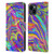 Suzan Lind Marble Illusion Rainbow Leather Book Wallet Case Cover For Apple iPhone 15