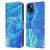 Suzan Lind Tie Dye 2 Deep Blue Leather Book Wallet Case Cover For Apple iPhone 15 Plus