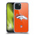 NFL Denver Broncos Logo Plain Soft Gel Case for Apple iPhone 15 Plus