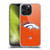 NFL Denver Broncos Logo Plain Soft Gel Case for Apple iPhone 15 Pro Max