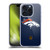 NFL Denver Broncos Logo Football Soft Gel Case for Apple iPhone 15 Pro