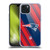 NFL New England Patriots Artwork Stripes Soft Gel Case for Apple iPhone 15 Plus