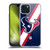 NFL Houston Texans Logo Stripes Soft Gel Case for Apple iPhone 15 Plus