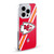 NFL Kansas City Chiefs Logo Stripes Soft Gel Case for Apple iPhone 15