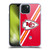NFL Kansas City Chiefs Logo Stripes Soft Gel Case for Apple iPhone 15 Plus & MagSafe
