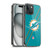 NFL Miami Dolphins Logo Stripes Soft Gel Case for Apple iPhone 15
