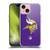 NFL Minnesota Vikings Logo Plain Soft Gel Case for Apple iPhone 15