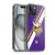 NFL Minnesota Vikings Logo Stripes Soft Gel Case for Apple iPhone 15