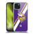 NFL Minnesota Vikings Logo Stripes Soft Gel Case for Apple iPhone 15 Plus