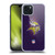 NFL Minnesota Vikings Artwork LED Soft Gel Case for Apple iPhone 15 Plus