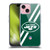 NFL New York Jets Logo Stripes Soft Gel Case for Apple iPhone 15