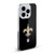 NFL New Orleans Saints Logo Plain Soft Gel Case for Apple iPhone 15 Pro Max & MagSafe