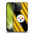 NFL Pittsburgh Steelers Artwork Stripes Soft Gel Case for Apple iPhone 15 Pro