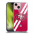 NFL San Francisco 49Ers Logo Stripes Soft Gel Case for Apple iPhone 15