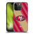 NFL San Francisco 49ers Artwork Stripes Soft Gel Case for Apple iPhone 15 Pro