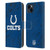 NFL Indianapolis Colts Graphics Coloured Marble Leather Book Wallet Case Cover For Apple iPhone 15 Plus