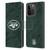 NFL New York Jets Graphics Coloured Marble Leather Book Wallet Case Cover For Apple iPhone 15 Pro