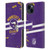 NFL Minnesota Vikings Logo Art Helmet Distressed Leather Book Wallet Case Cover For Apple iPhone 15