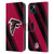 NFL Atlanta Falcons Artwork Stripes Leather Book Wallet Case Cover For Apple iPhone 15 Plus