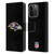 NFL Baltimore Ravens Logo Plain Leather Book Wallet Case Cover For Apple iPhone 15 Pro