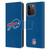 NFL Buffalo Bills Logo Plain Leather Book Wallet Case Cover For Apple iPhone 15 Pro